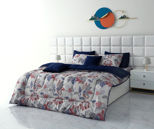 8 PCs Winter Comforter Set-Cherry Bolsoom Comforters Apricot