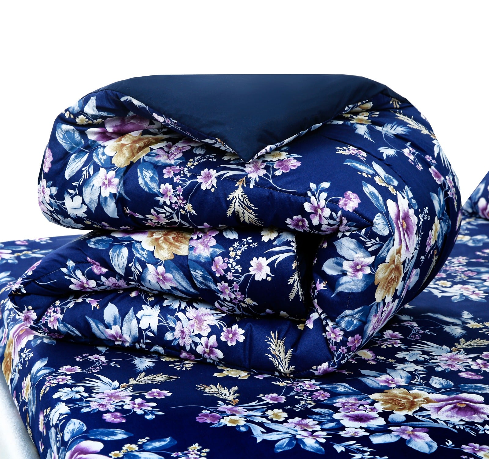 8 PCs Winter Comforter Set-14928 Aster Comforters Apricot   