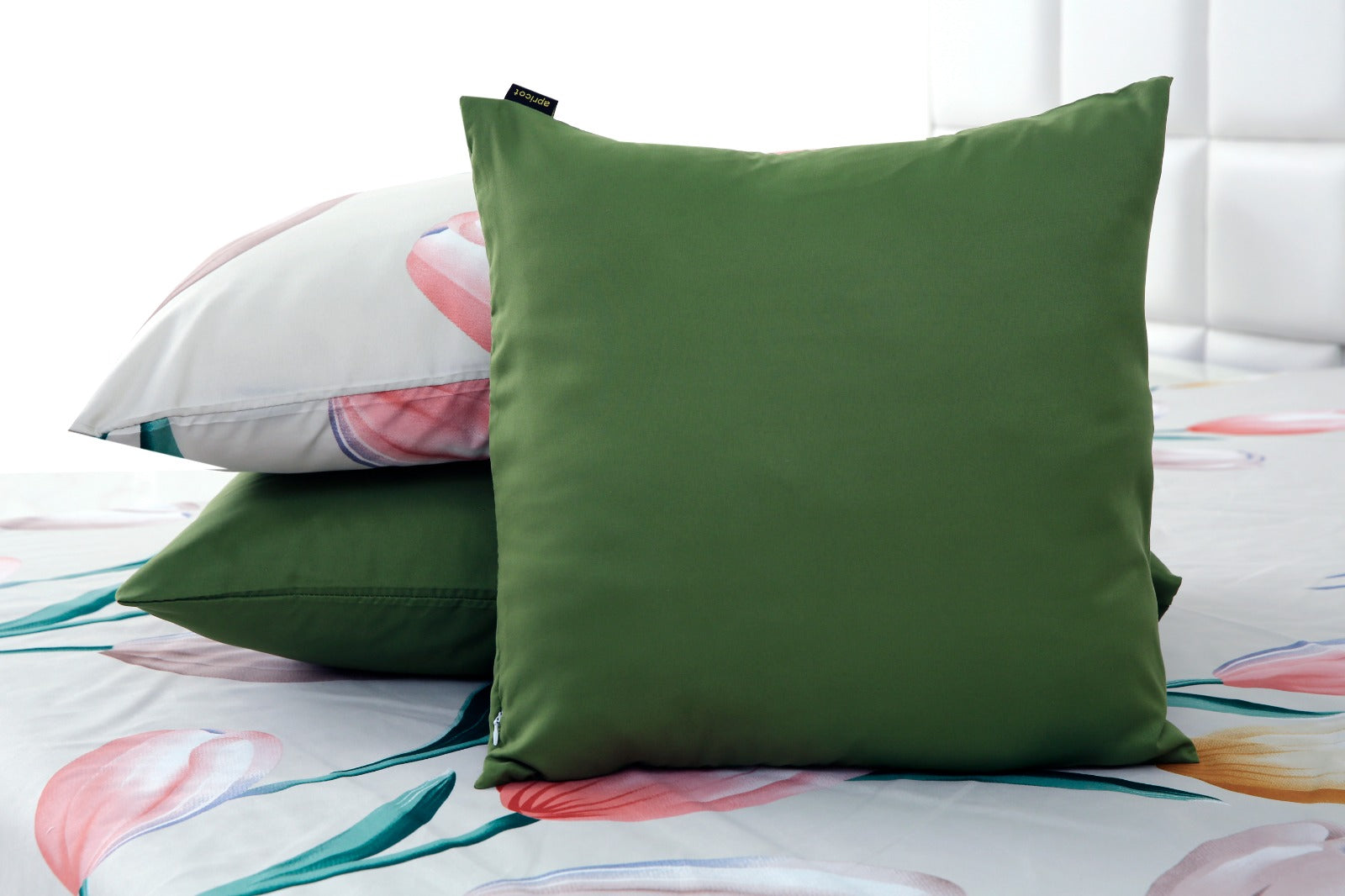 6 PCs Summer Comforter Set-Tulip Bed Spread Apricot