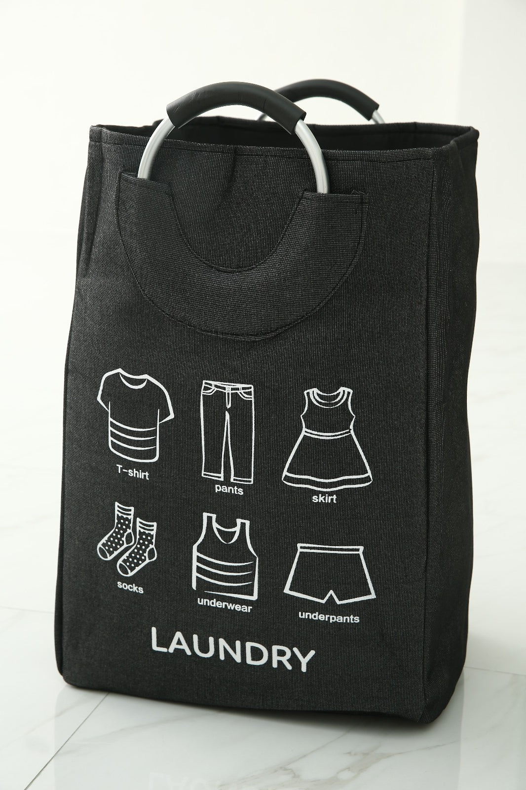 Eva Laundry Basket-Black(LAUNDRY)  Apricot   