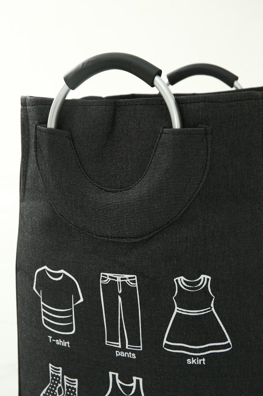 Eva Laundry Basket-Black(LAUNDRY)  Apricot   