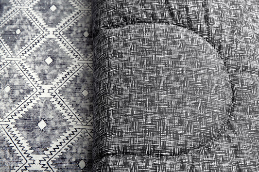 1 PC Double Winter Comforter-Grey Pattern Comforters Apricot