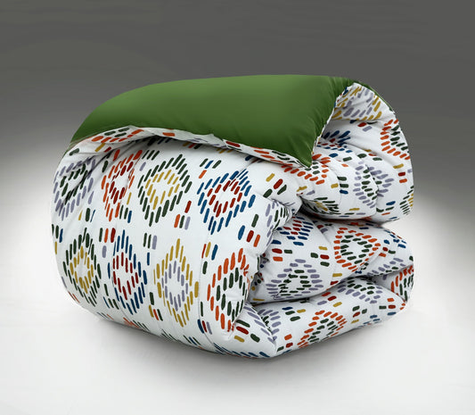 1 PC Double Winter Comforter-Rainbow Diamond Comforters Apricot