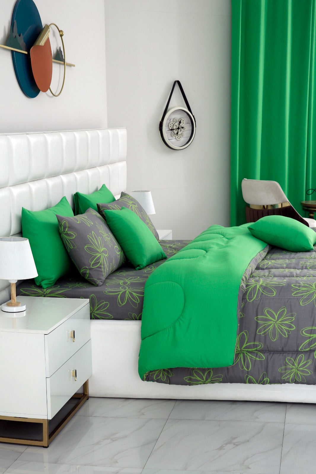 8 PCs Winter Comforter Set-Carnation Comforters Apricot