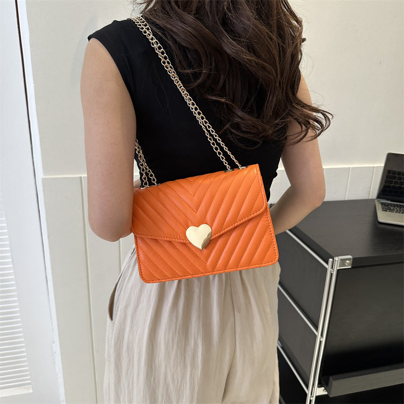 1PC Crossbody Bag For Women-Orange(SA2405-137) Cosmetic Organizer Apricot