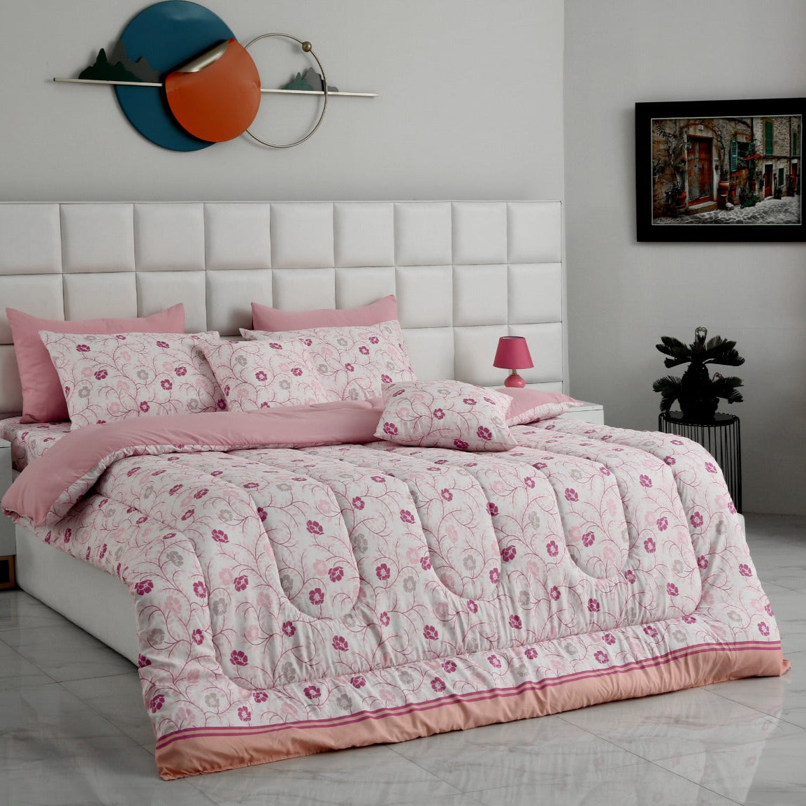 8 PCs Winter Comforter Set-Morning Breeze Comforters Apricot