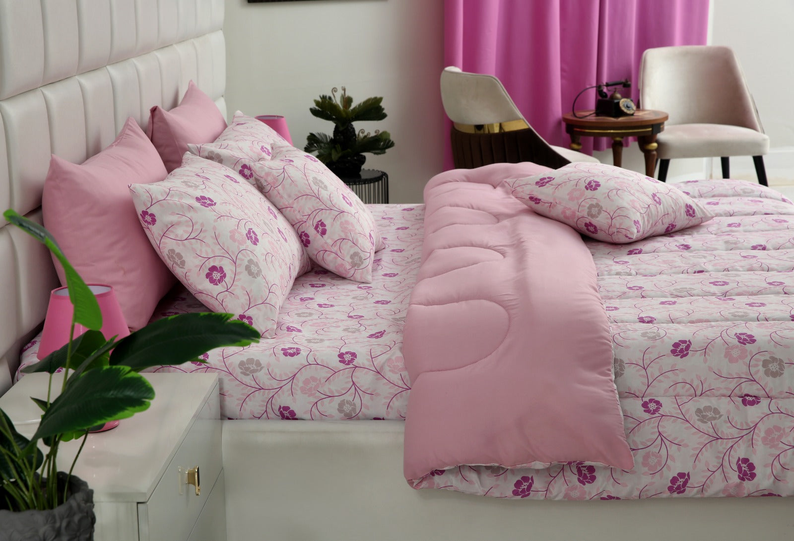 8 PCs Winter Comforter Set-Morning Breeze Comforters Apricot