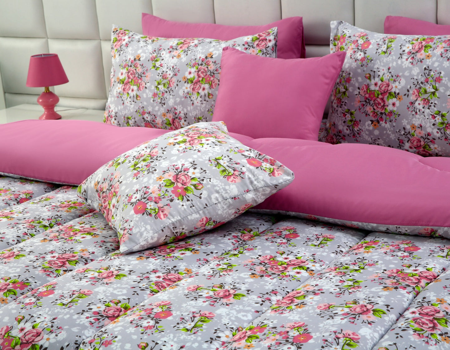 8 PCs Winter Comforter Set- Morning Glory