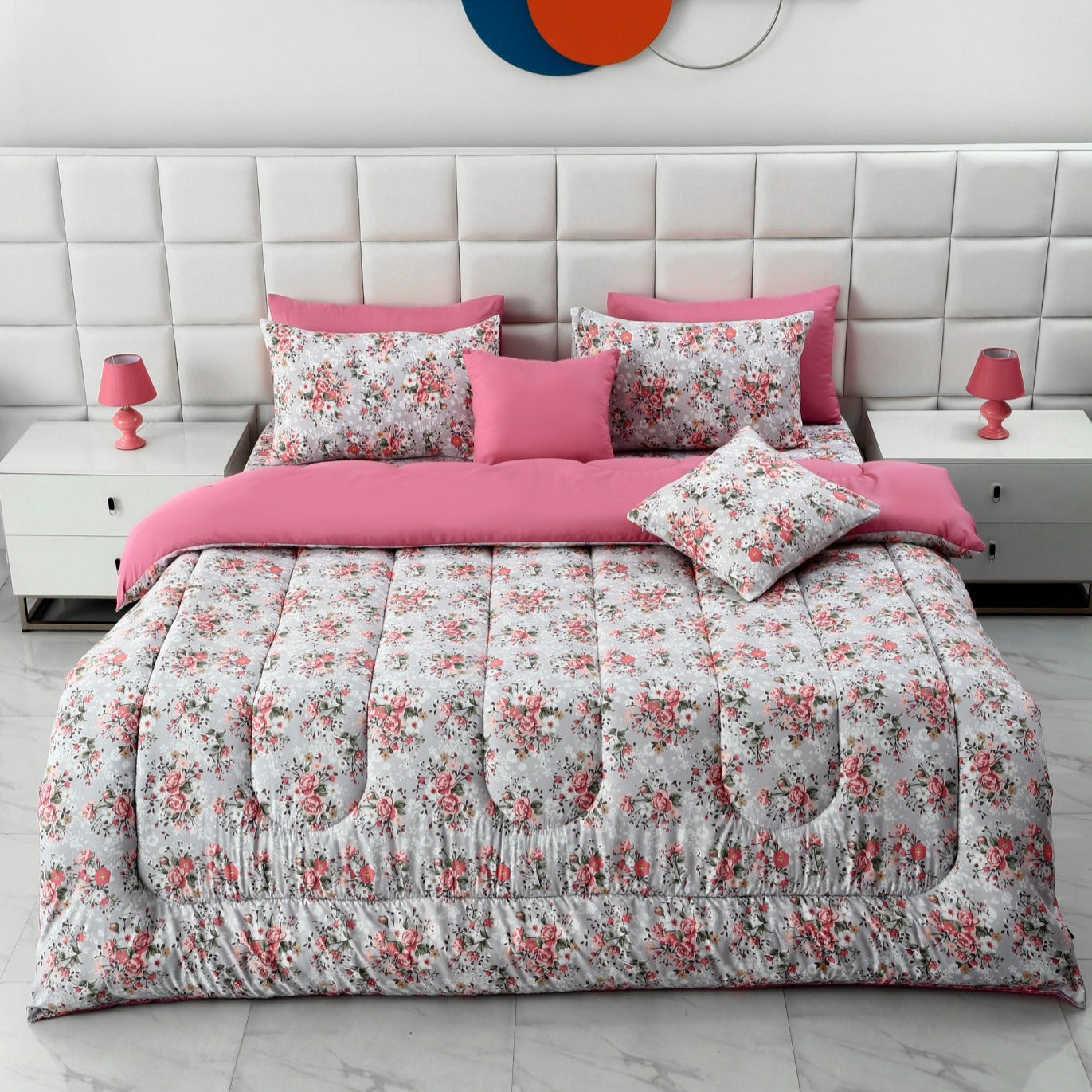 8 PCs Winter Comforter Set- Morning Glory