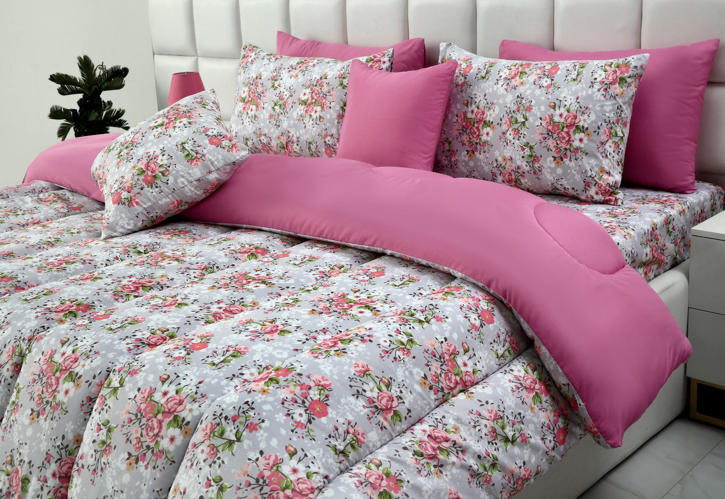 8 PCs Winter Comforter Set- Morning Glory