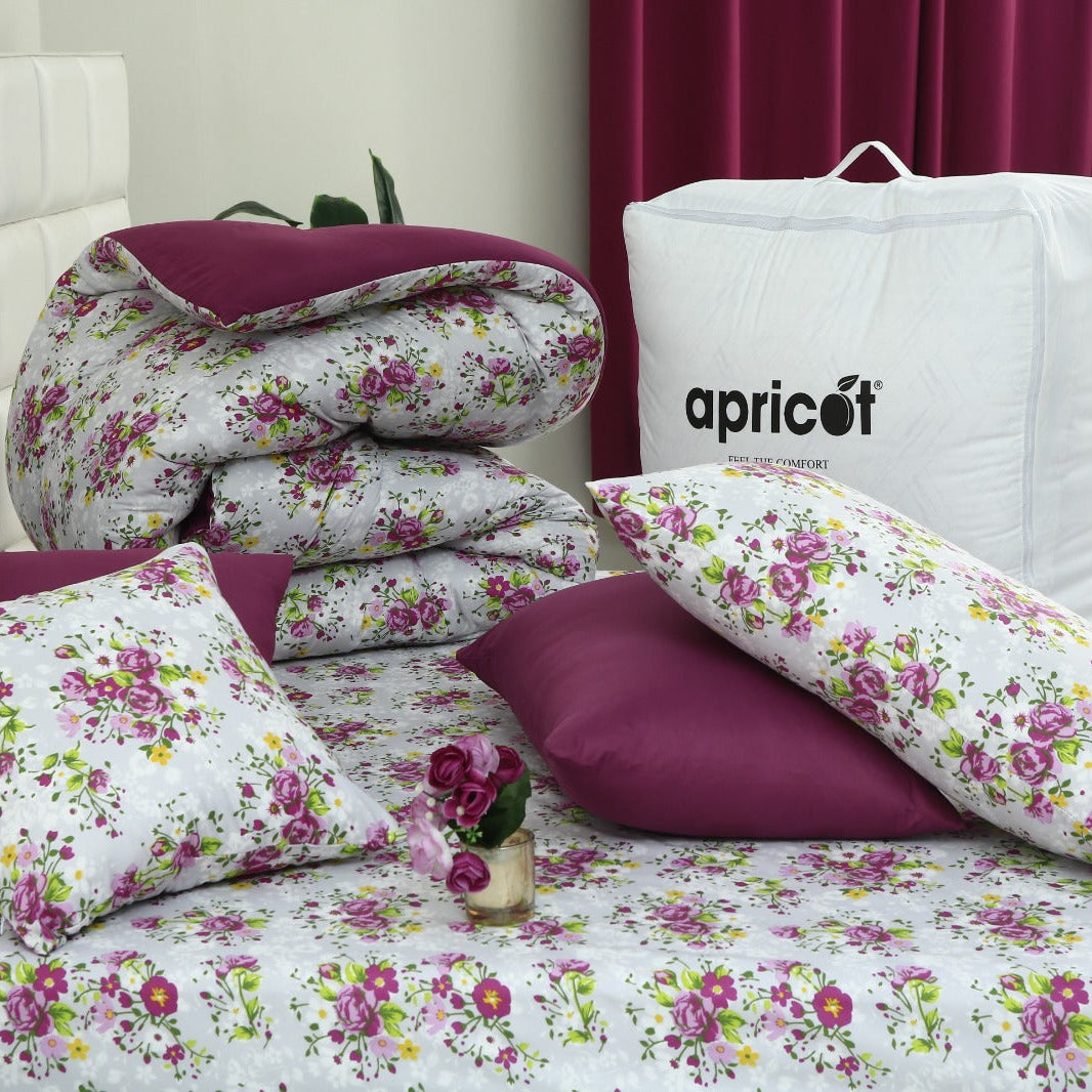 8 PCs Winter Comforter Set-Sweet Pea Comforters Apricot