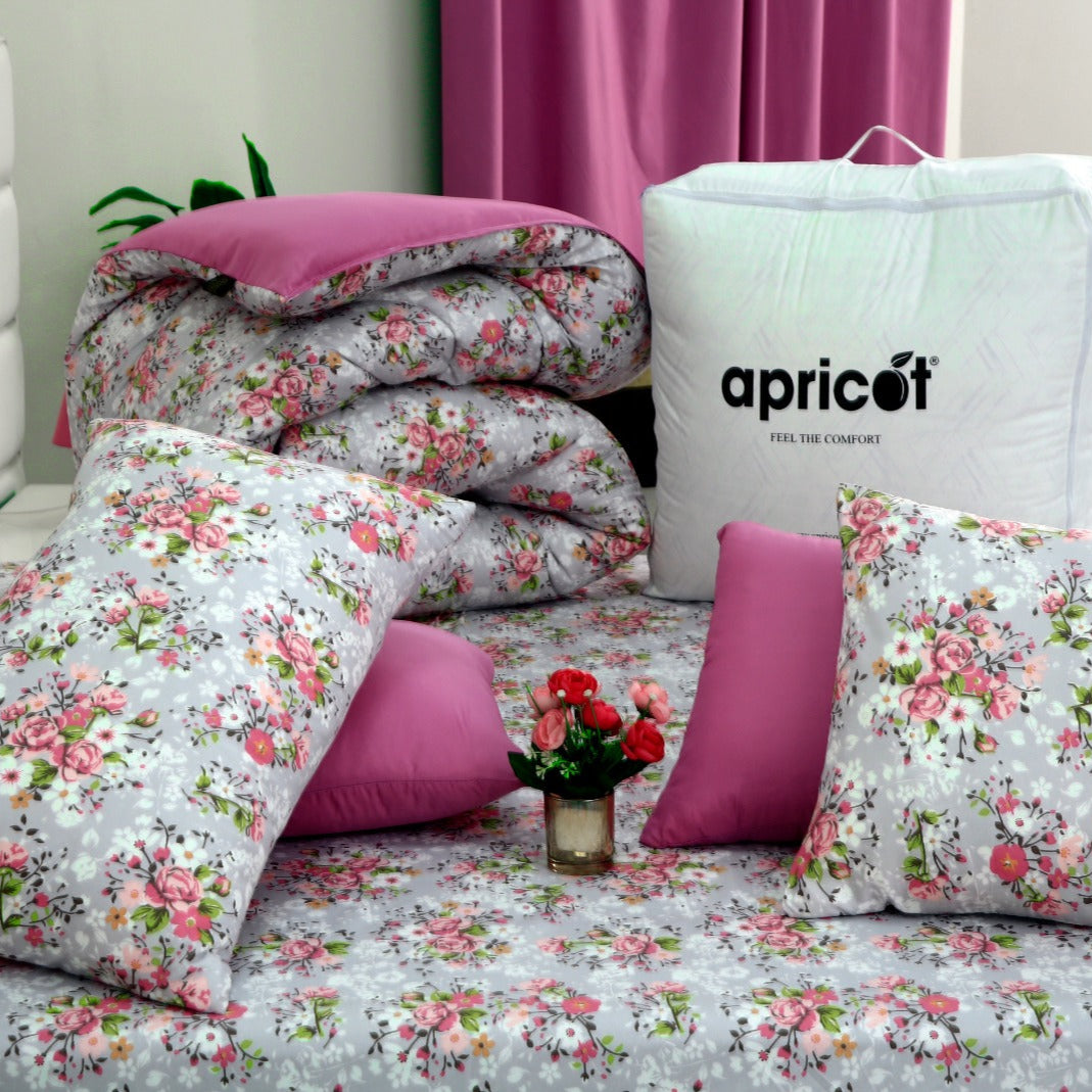 8 PCs Winter Comforter Set- Morning Glory