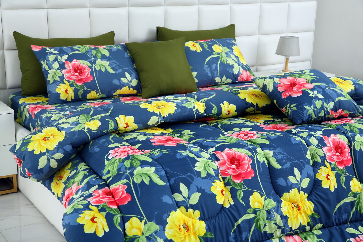 8 PCs Winter Comforter Set-Orchid Comforters Apricot