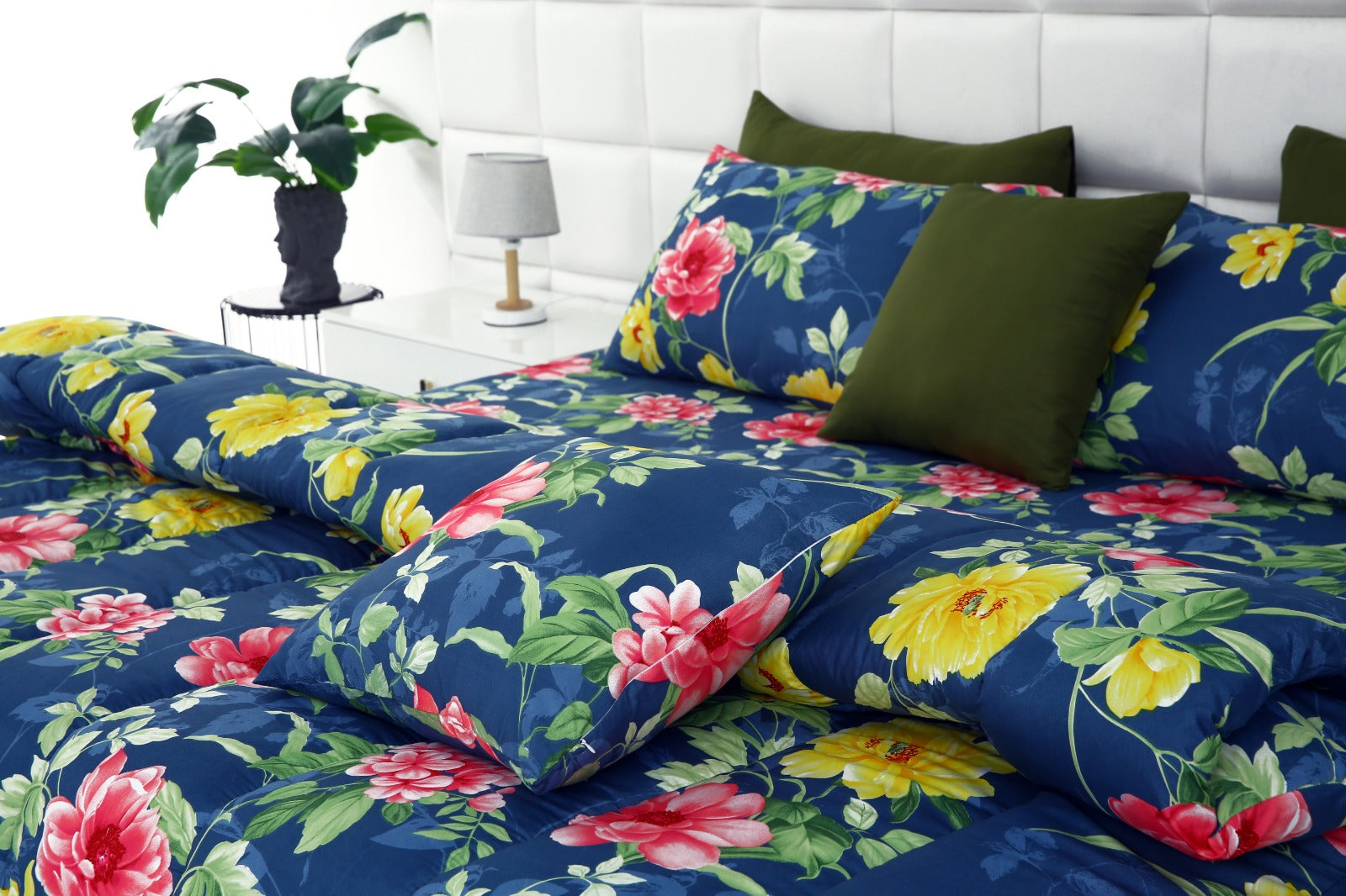 5 PCs Single Comforter Set-Orchid Comforters Apricot