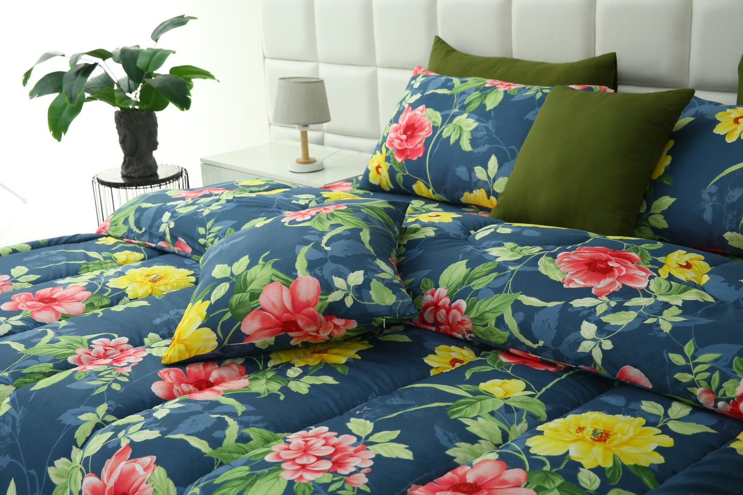 8 PCs Winter Comforter Set-Orchid Comforters Apricot