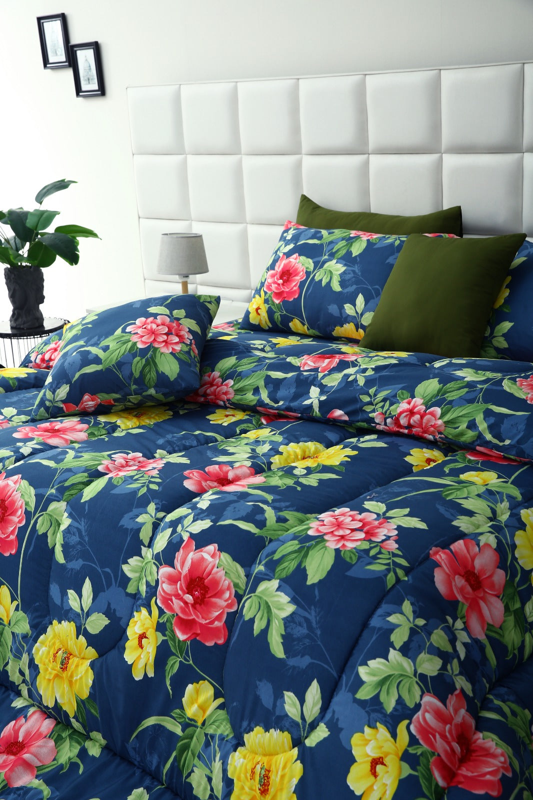 5 PCs Single Comforter Set-Orchid Comforters Apricot