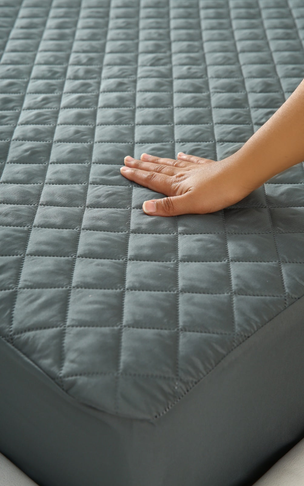 Quilted Waterproof Mattress Protector-GERY Protectors Apricot