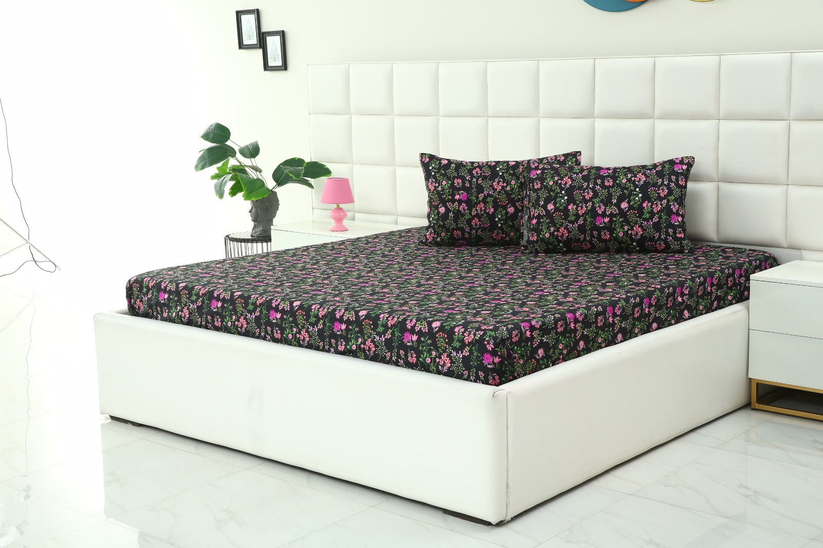 3 PCs Bed Sheet-Crocus BED SHEET Apricot