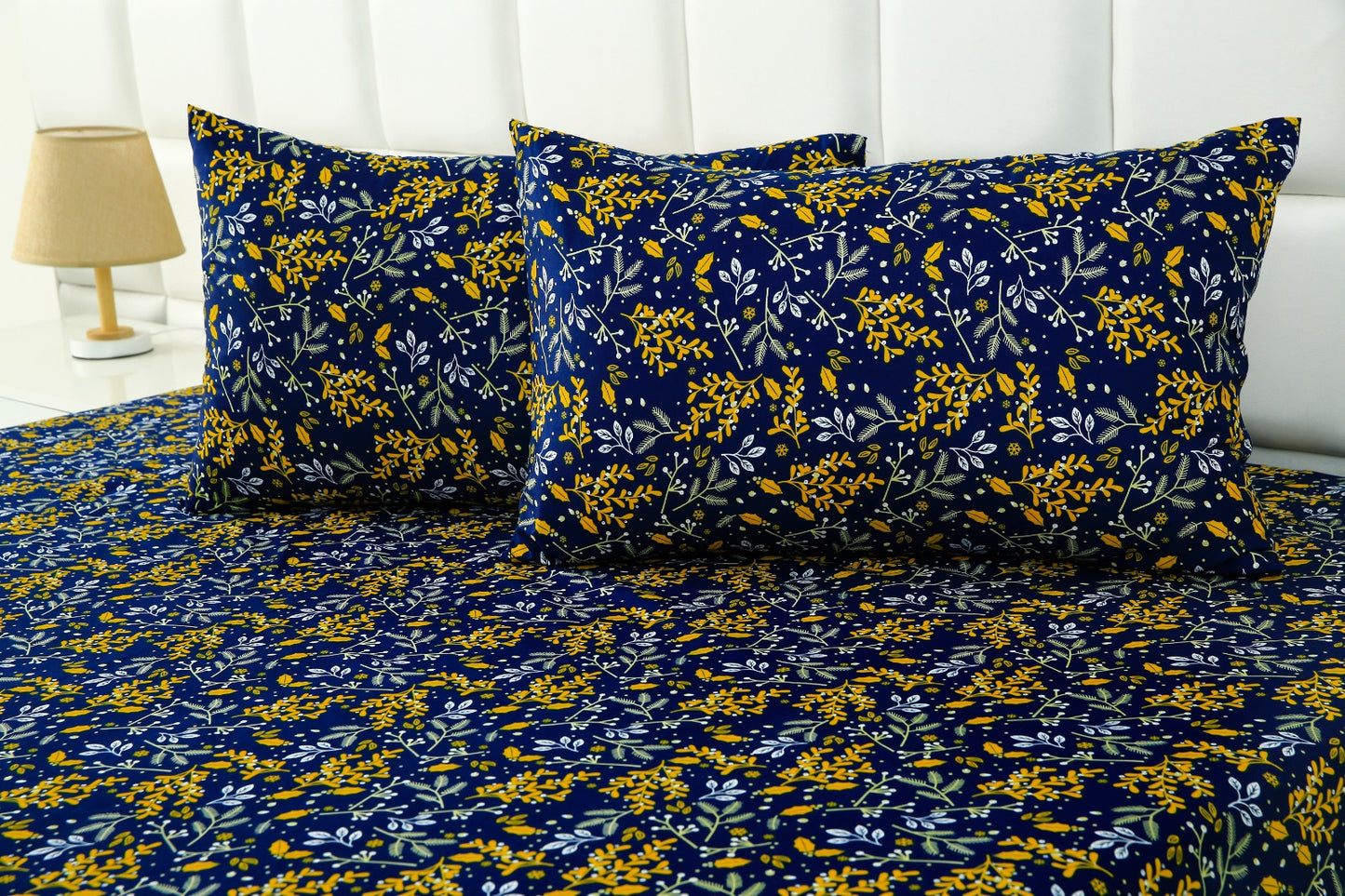 3 PCs Bed Sheet-Daffodil BED SHEET Apricot