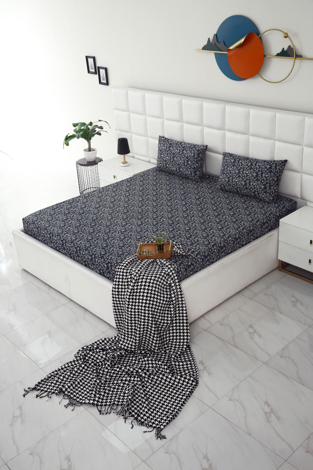 Fitted Bed Sheet-Indigo Indus Fitted Sheets Apricot