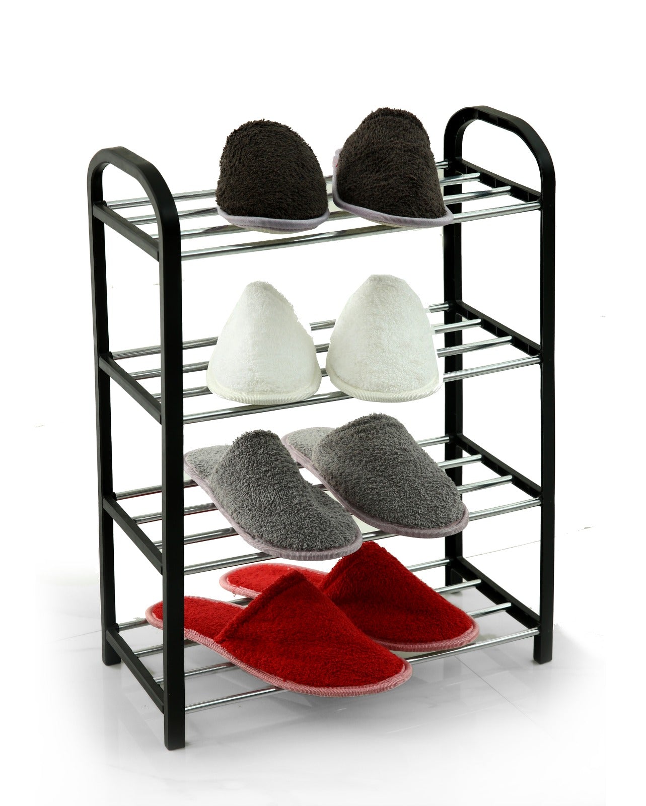 4-Tier Shoe Rack(SA2408-82) Storage Organizer Apricot