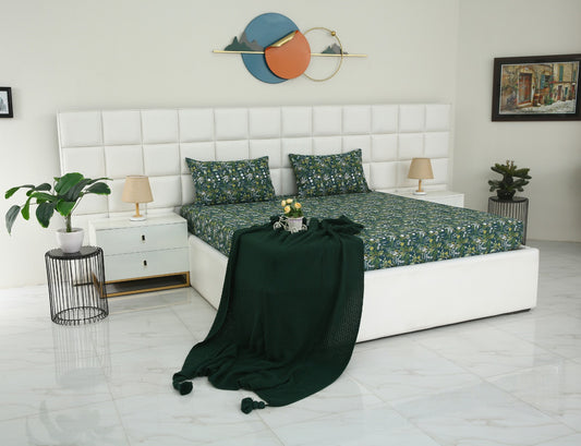 Fitted Bed Sheet- Persian Lilly Fitted Sheets Apricot