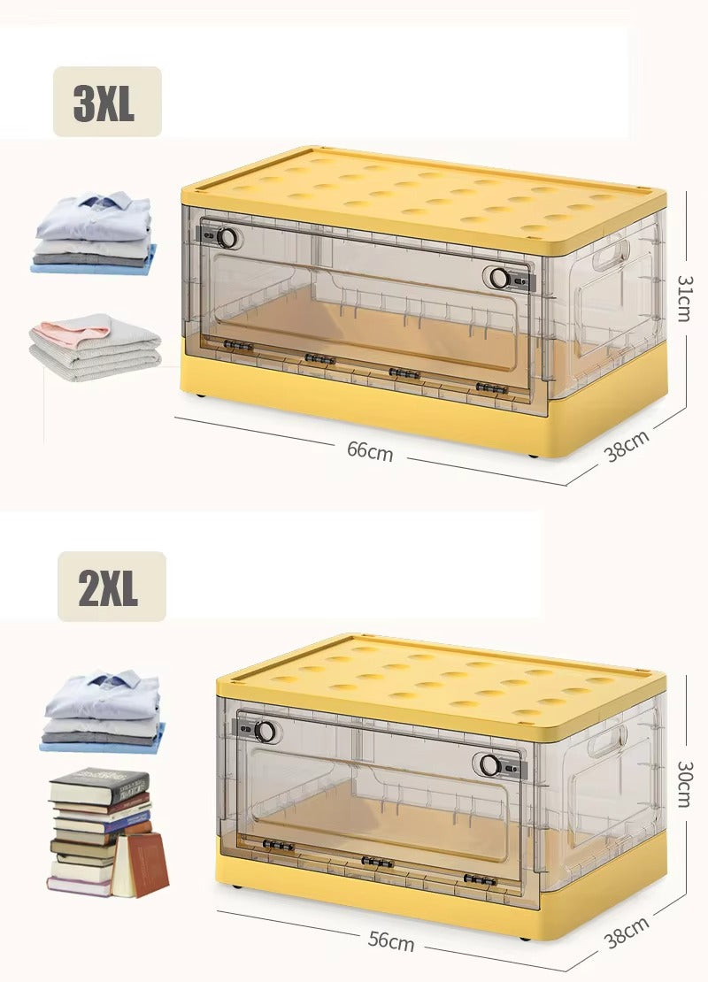 Foldable Storage Box-SA2408-288(Yellow) Apricot