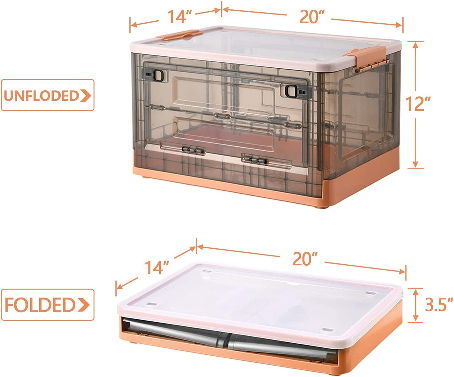 Foldable Storage Box-SA2408-288(Rust)