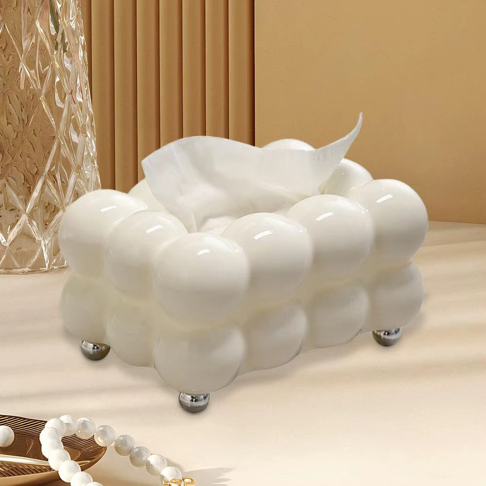 Cotton Candy Tissue Box-SA2408-301 Tissue Box Apricot