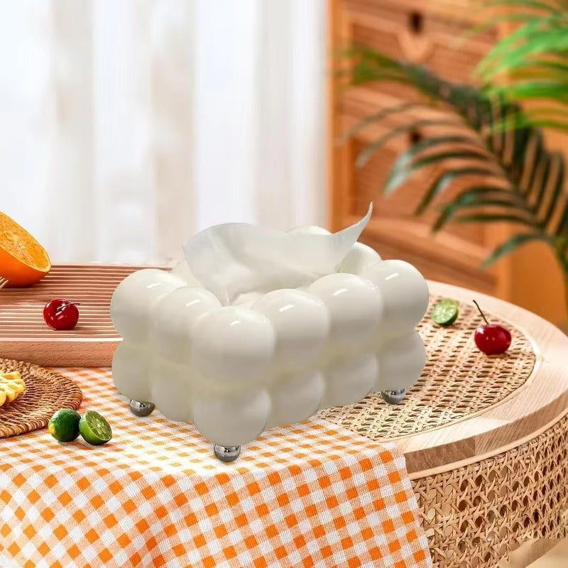 Cotton Candy Tissue Box-SA2408-301 Tissue Box Apricot