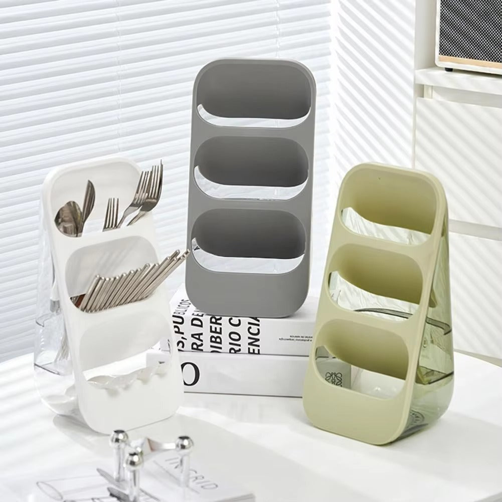 3 Layers Cutlery Rack-SA2408-298(Grey) Apricot