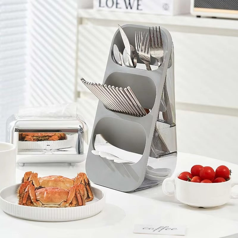 3 Layers Cutlery Rack-SA2408-298(Grey) Apricot