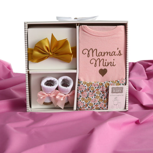 Elegant Kids 4Pcs Baby Gift Set-SA2408-174(Mama's Mini) Blankets Apricot