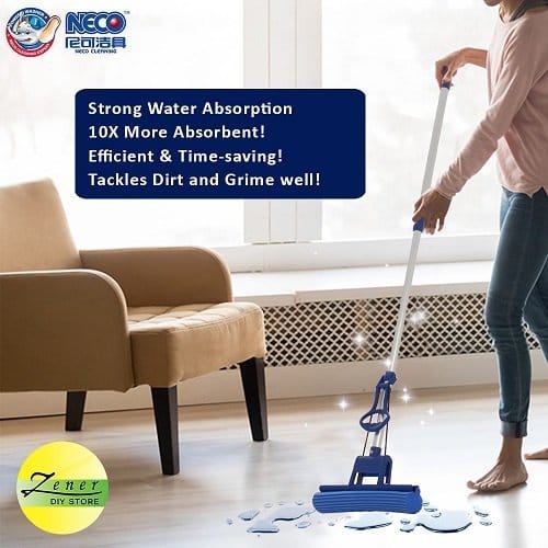 Double-Fold Sponge Mop Floor -SA2408-118 Bath Mats Apricot