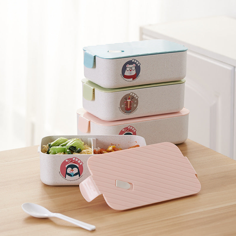 Large Rectangular Lunch Box-SA2408-307(Pink) Apricot