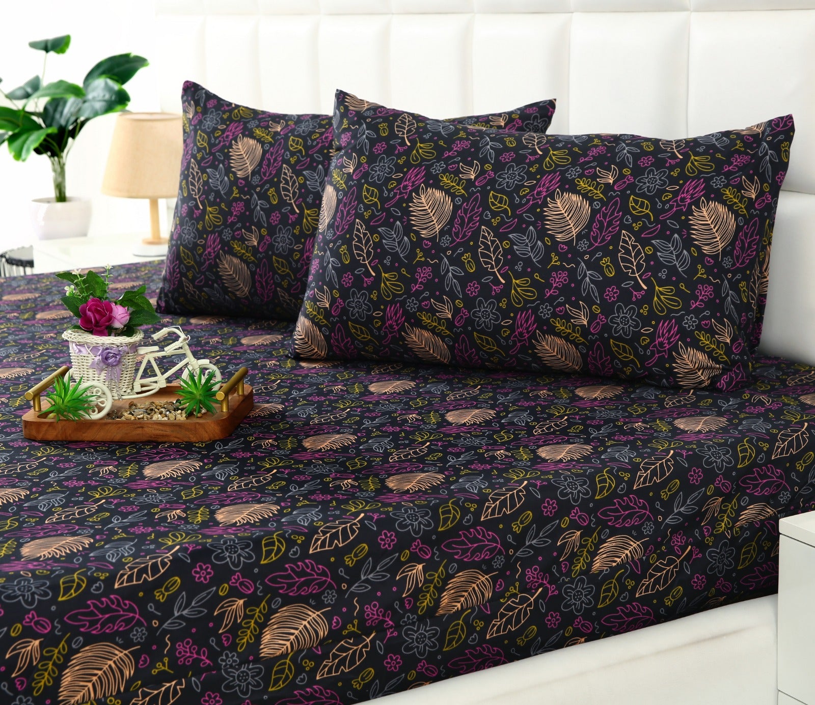 Fitted Bed Sheet-BLACK LILY Fitted Sheets Apricot