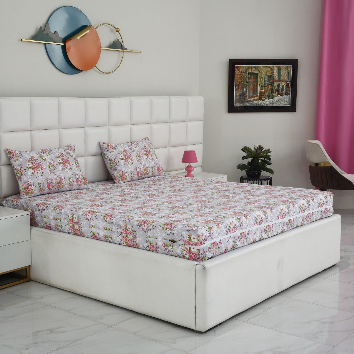 Fitted Bed Sheet-Sweet Pae Fitted Sheets Apricot