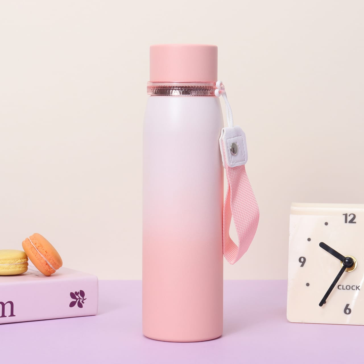 Double-Wall Stainless Steel Insulated Water Bottle(SA2408-219)Pink Apricot