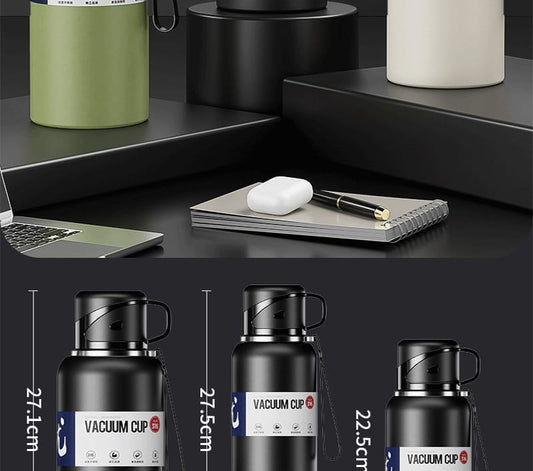 Double Wall Insulated Thermos(SA2408-164)-Black Apricot