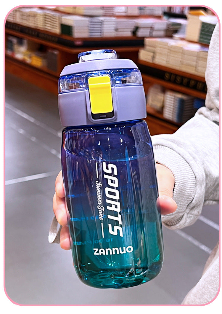 Motivational Water Bottle with Time Marker BPA Free-SA2408-165 Apricot