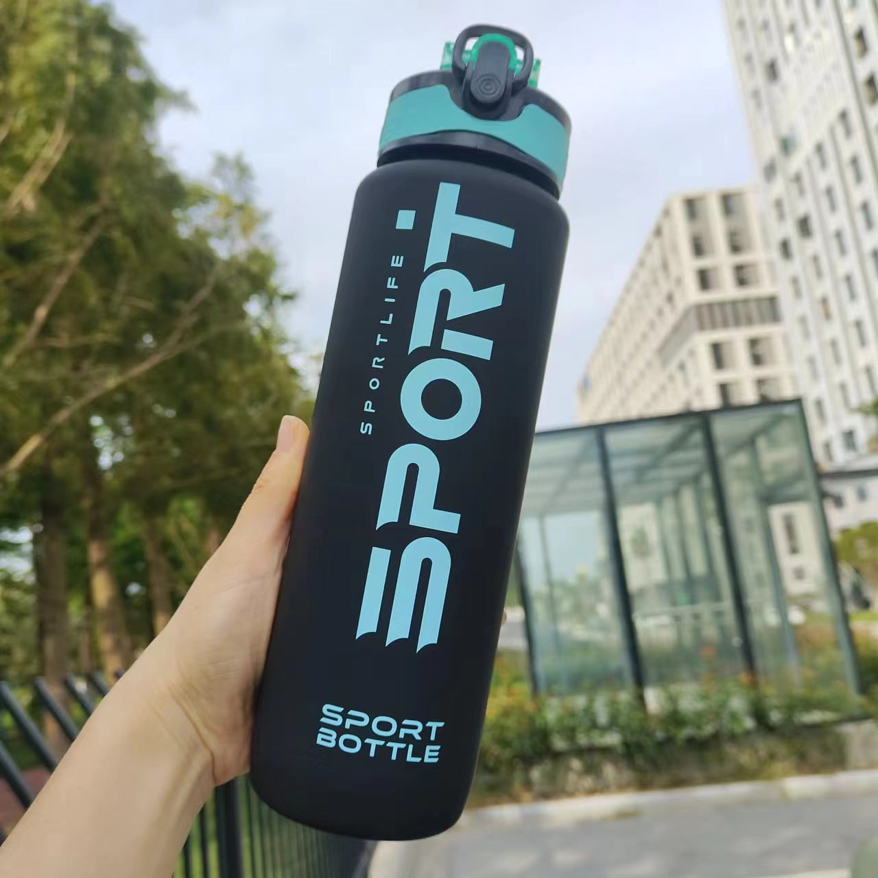 Sports Water bottle with Time Marker-SA2408-220 Apricot