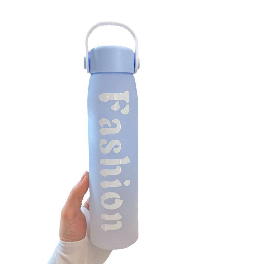 FASHION Water bottle with Time Marker-SA2408-222 Apricot