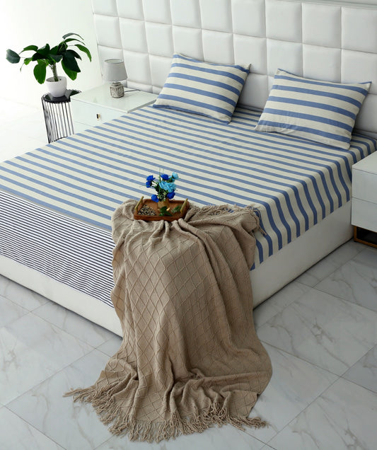 3 PCs Double Bed Sheet-DB343