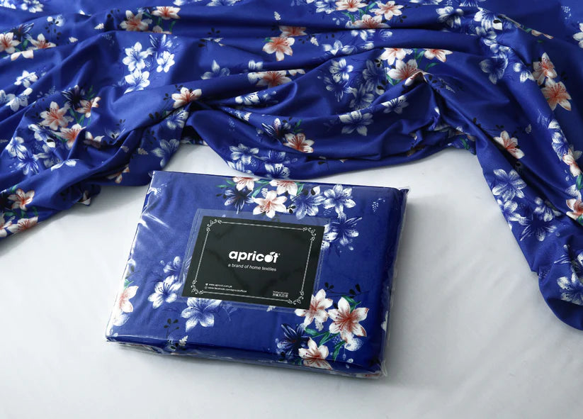 2Pcs Single Bed Sheet-Phlox single bed sheet Apricot