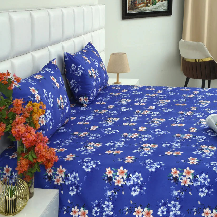 2Pcs Single Bed Sheet-Phlox single bed sheet Apricot