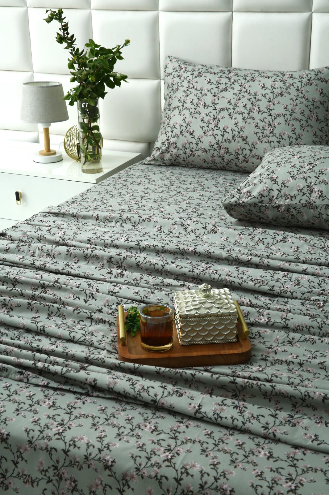 3 PCs Double Bed Sheet-Yarrow Bed Sheets Apricot