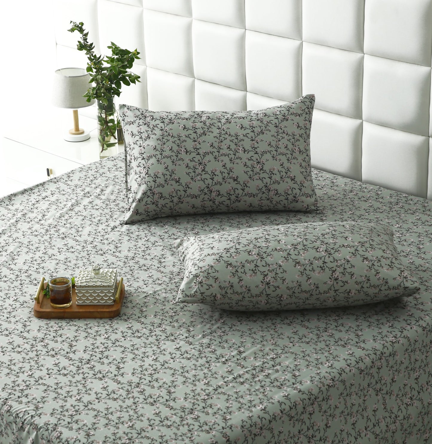 3 PCs Double Bed Sheet-Yarrow Bed Sheets Apricot