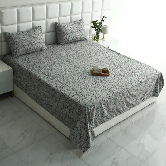 3 PCs Double Bed Sheet-Yarrow Bed Sheets Apricot
