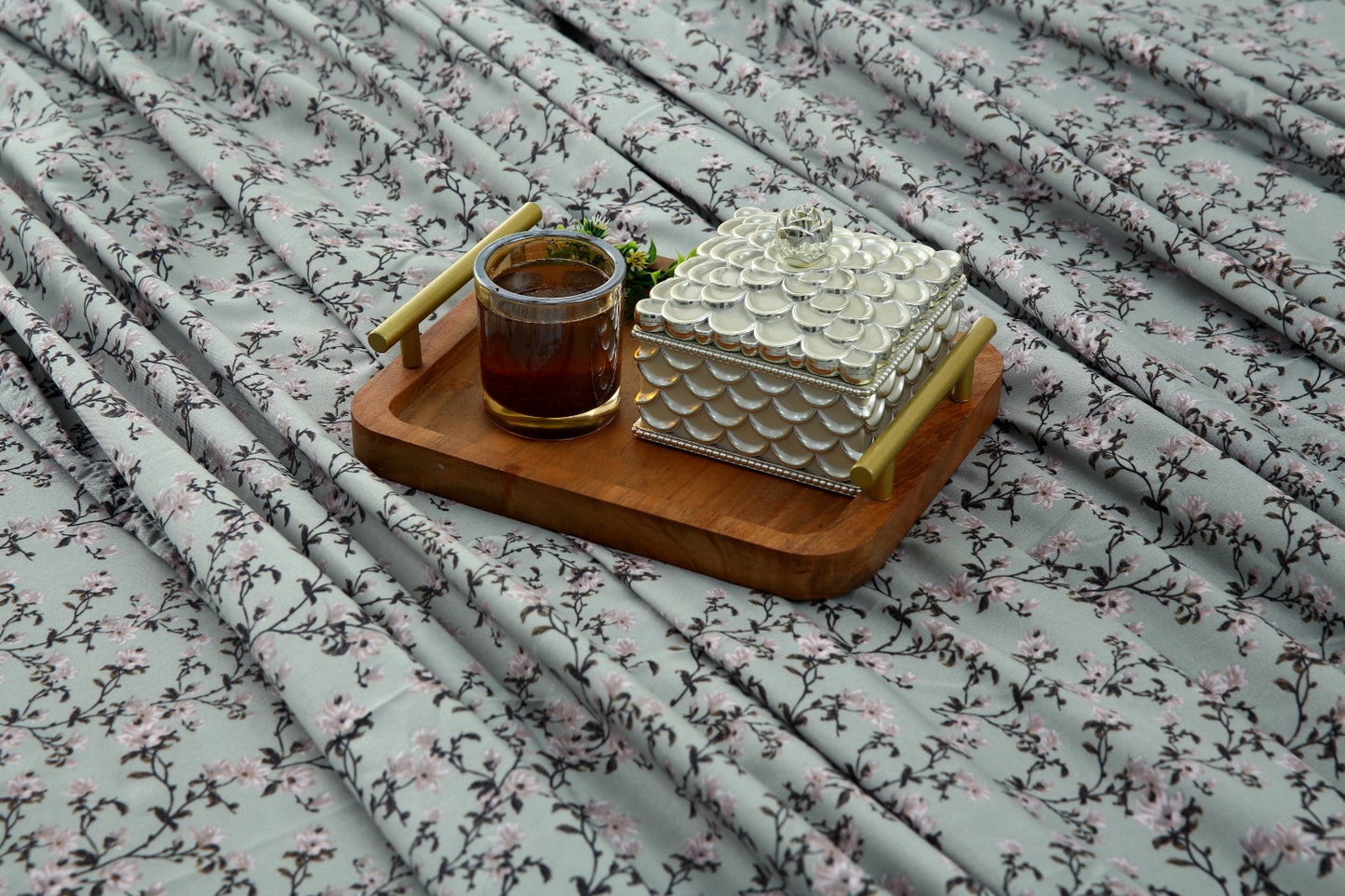 3 PCs Double Bed Sheet-Yarrow Bed Sheets Apricot