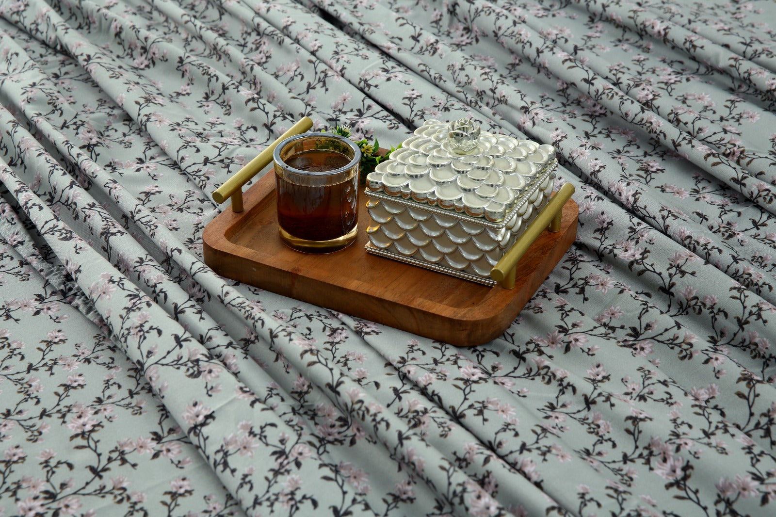 3 PCs Double Bed Sheet-Yarrow Bed Sheets Apricot